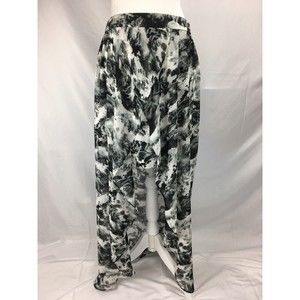 Kimchi Blue Women’s Size 12 Skirt Black White High Low Sheer Long Maxi